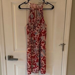 Candie's Vibrant Pink and Red Midi Dress